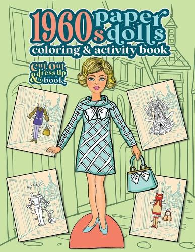 1960s Paper Dolls Coloring and Activity Book