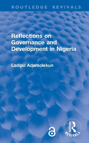 Reflections on Governance and Development in Nigeria